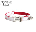 Collar Premium Rojo Estampado para Perros y Gatos