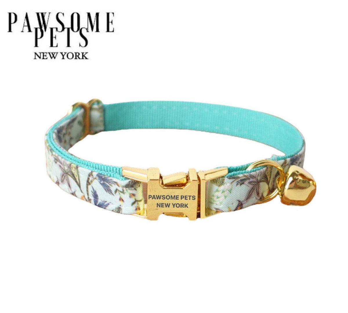 Collar Ajustable Premium Verde Hielo para Perros
