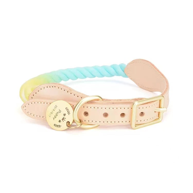 Collar Premium de Cuerda y Cuero Soda