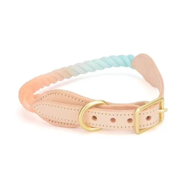 Collar Premium de Cuerda y Cuero Sunset
