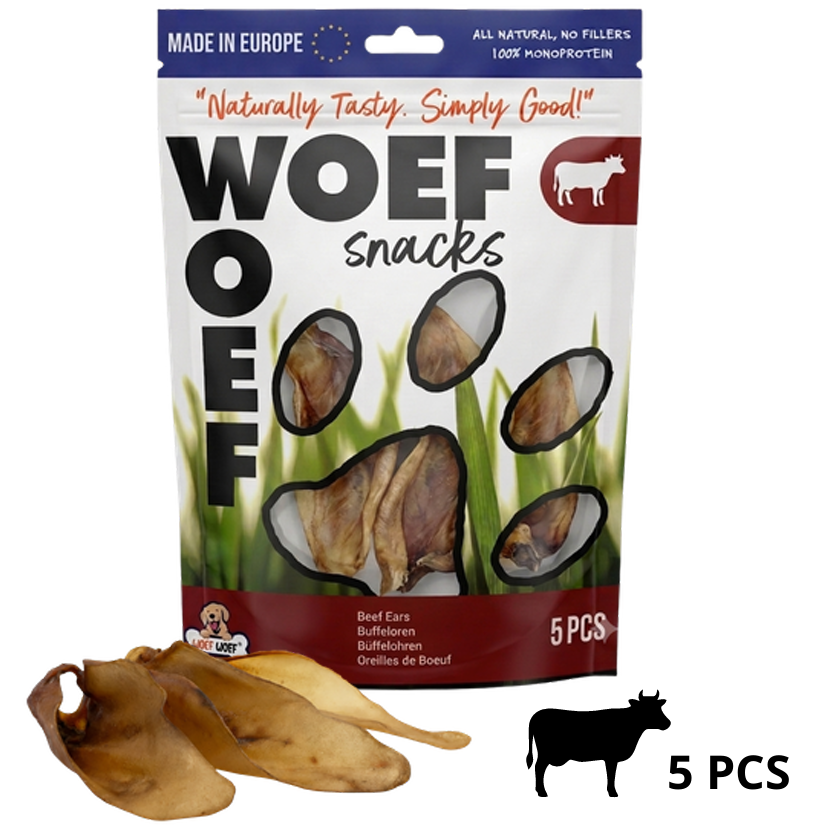 Orejas de Búfalo – Masticable Natural para Perros