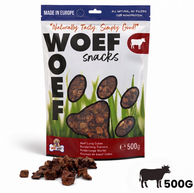 Snacks de pulmón de vacuno para perros – 100% naturales