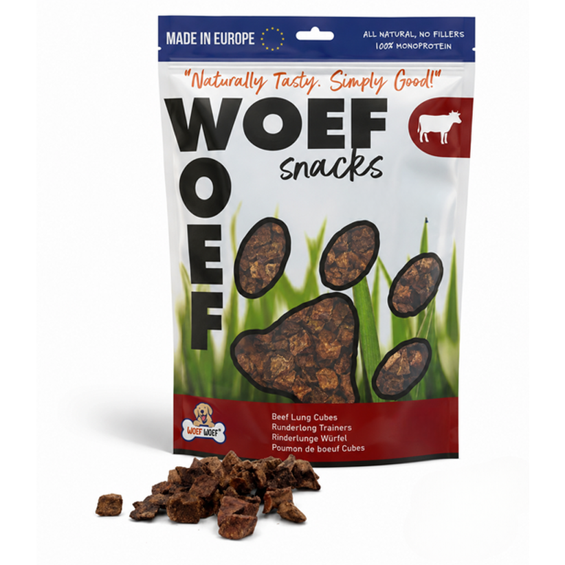Snacks de pulmón de vacuno para perros – 100% naturales