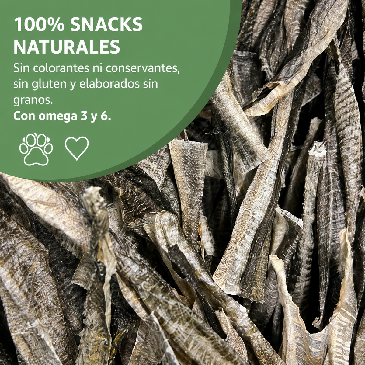 Piel de Bacalao Deshidratada para Perros – Snack Natural
