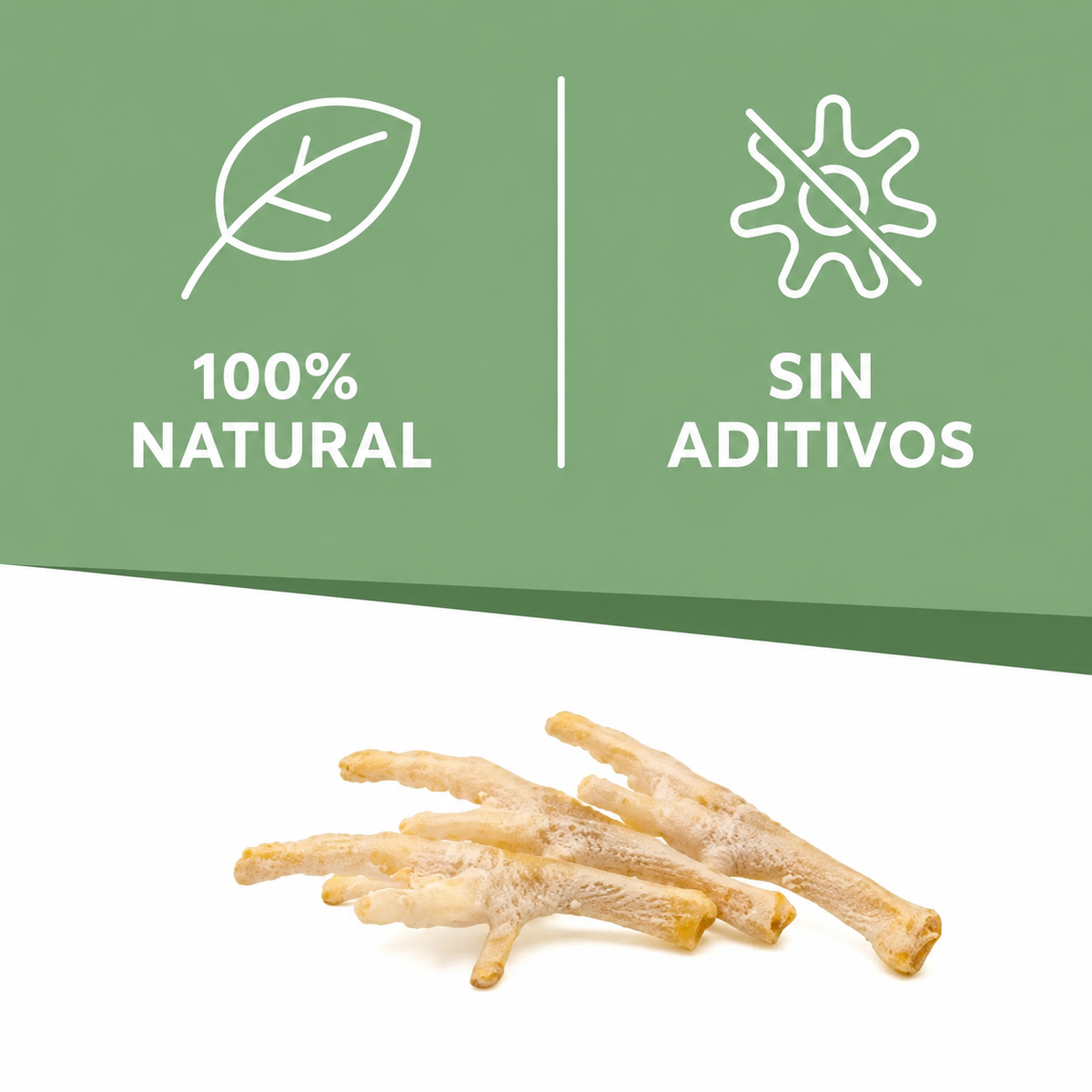 Patitas de Pollo Blancas – Snack Natural para Perros